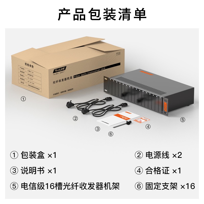 HTB-16AC/D 电信级 14槽收发器机架