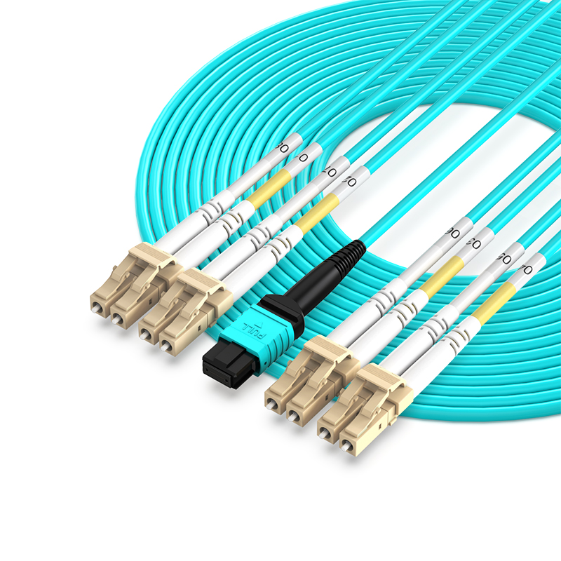 集束光纤跳线 MPO-LC OM3/OM4-8芯/12芯/24芯